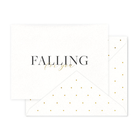 Falling For You Greeting Card