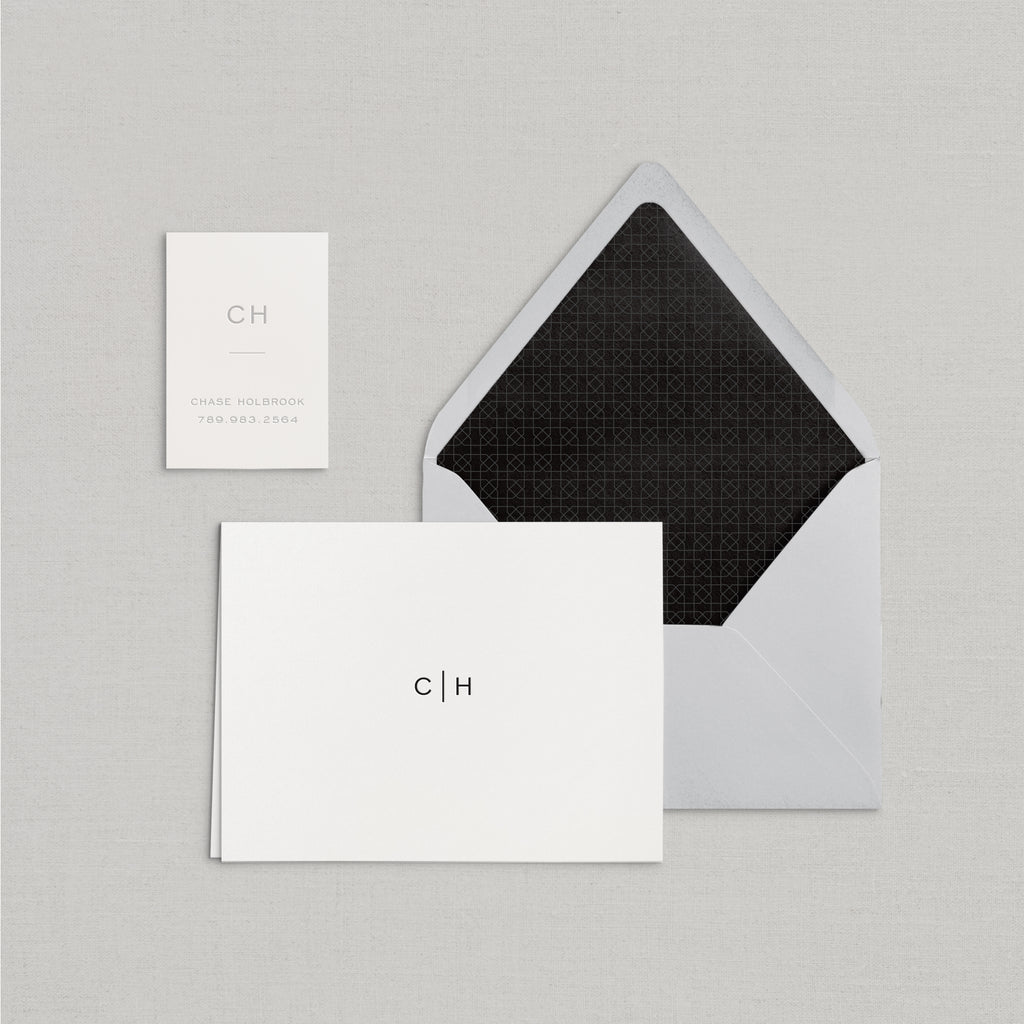 Chase Personalized Stationery Small Tented