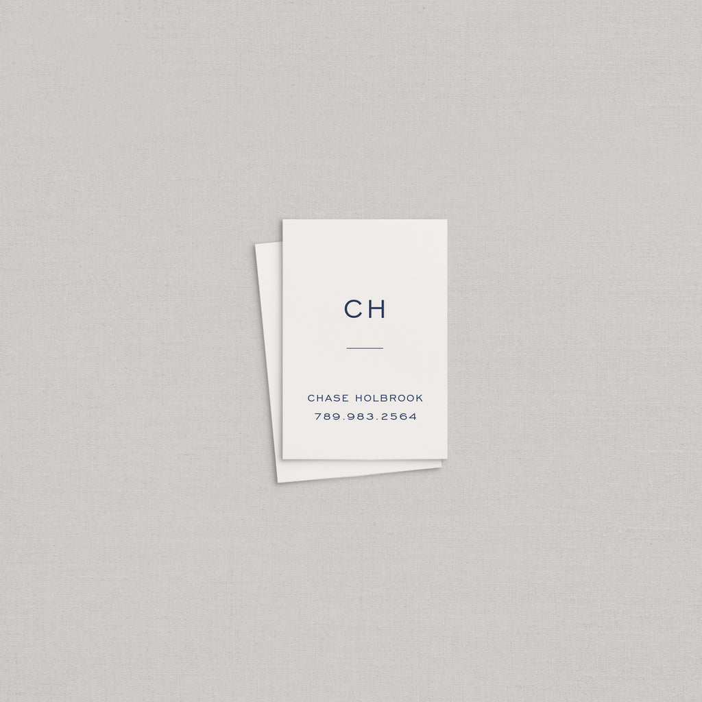 Chase Business Cards Letterpress