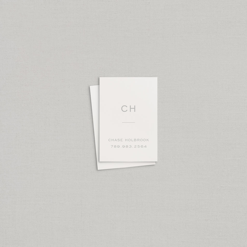 Chase Business Cards Letterpress