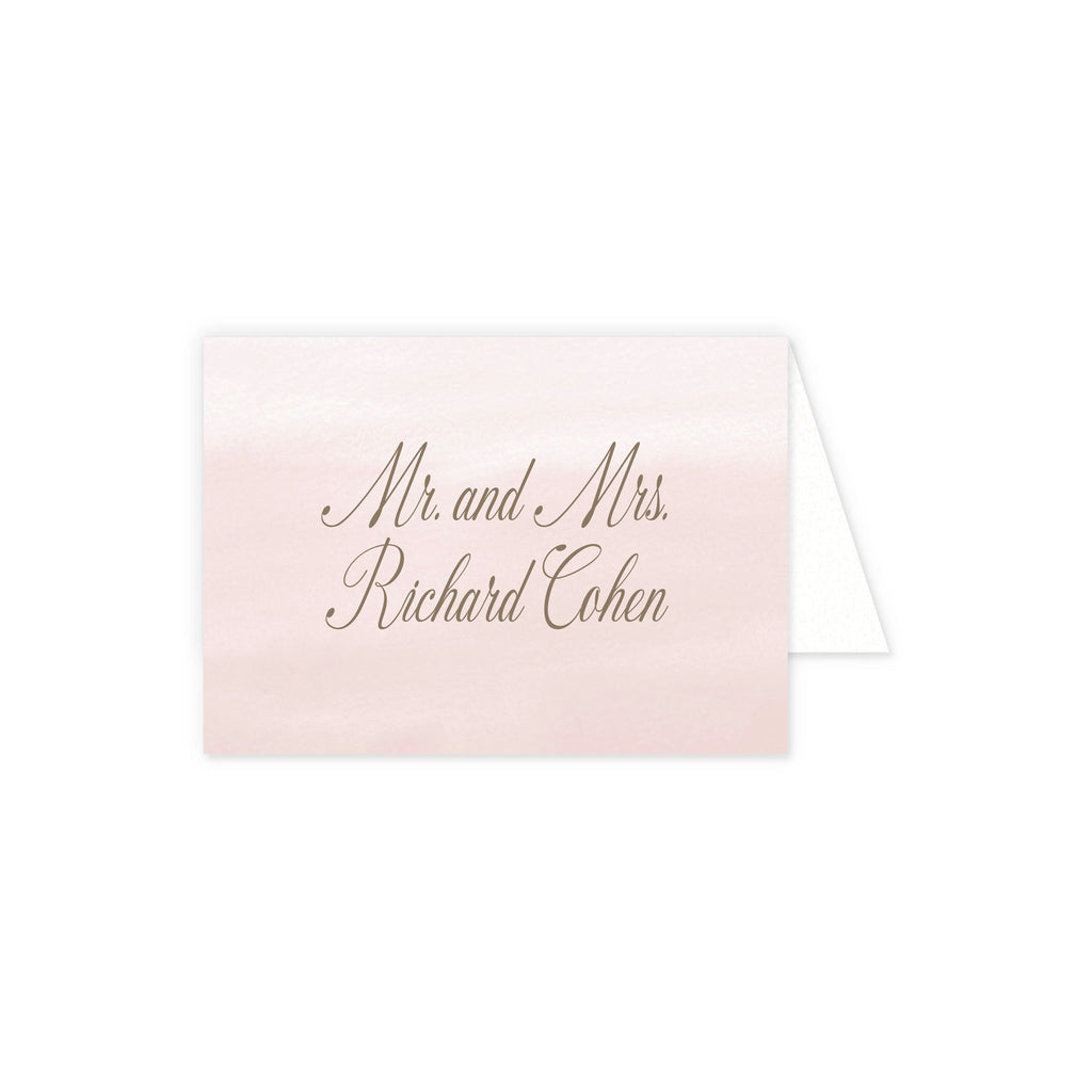 Place cards with guest details