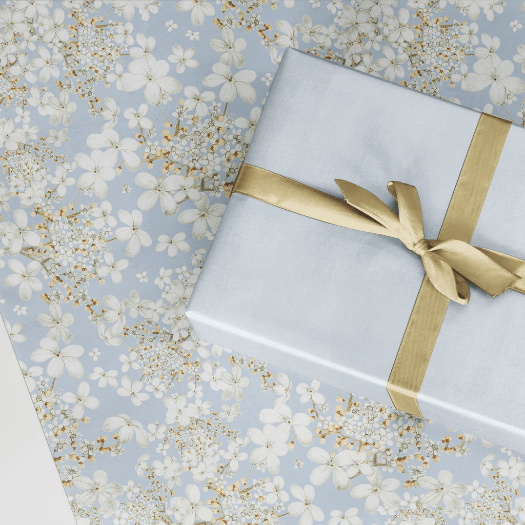 French Blue Gift Wrap Sheets Smitten on Paper