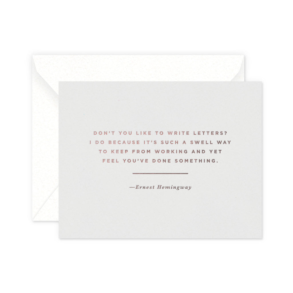Hemingway Greeting Card