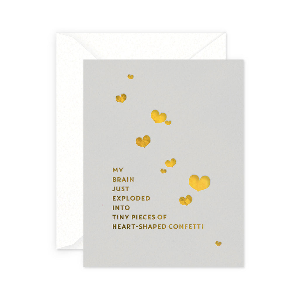 Brain Confetti Greeting Card