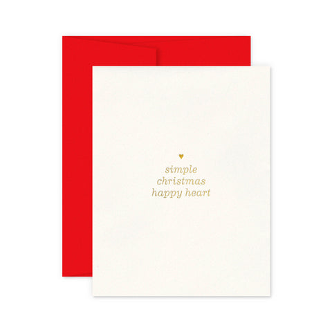 Simply Happy Christmas Greeting Card