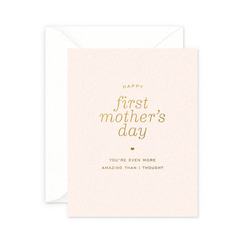 First Mother's Day Greeting Card