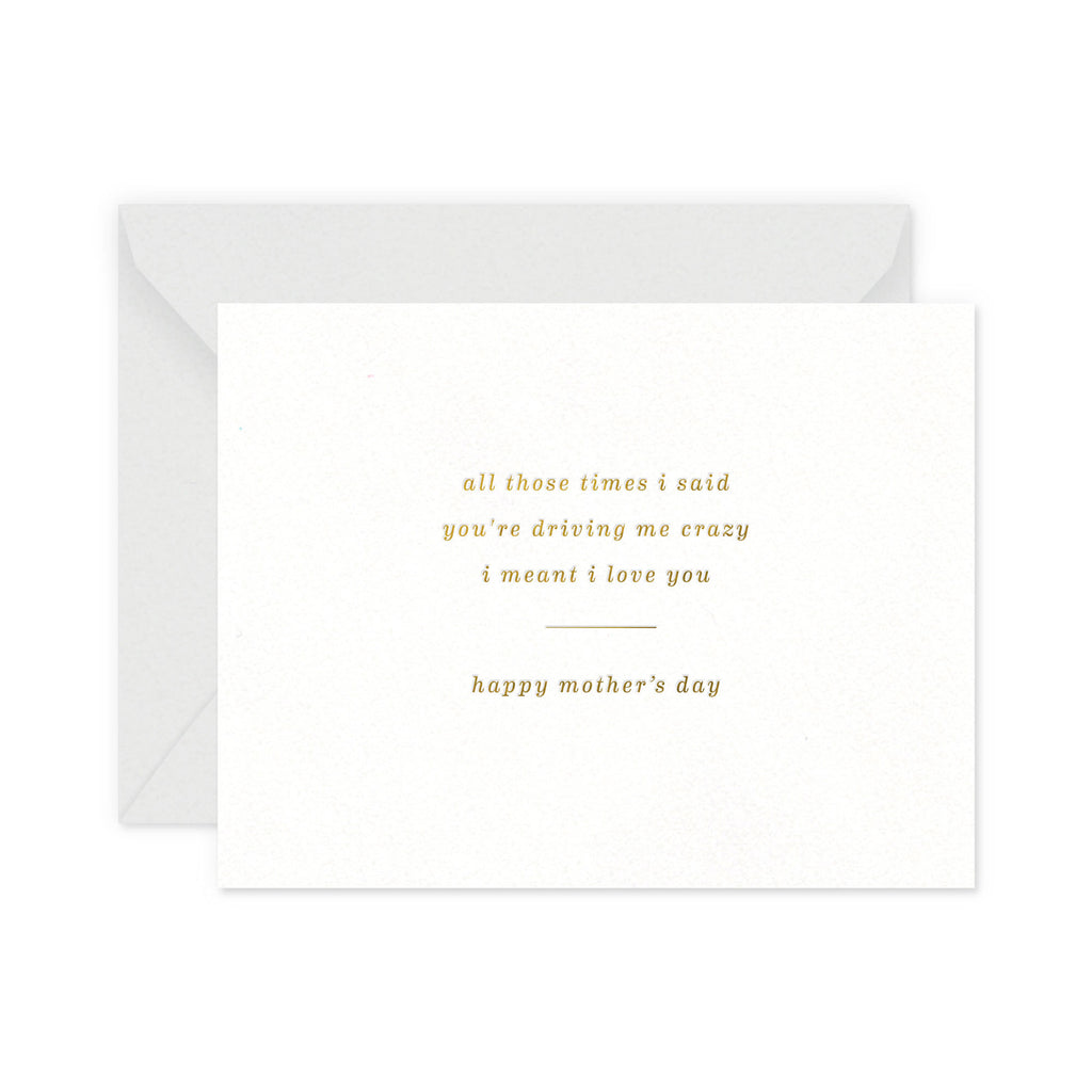 Crazy Mother's Day Greeting Card