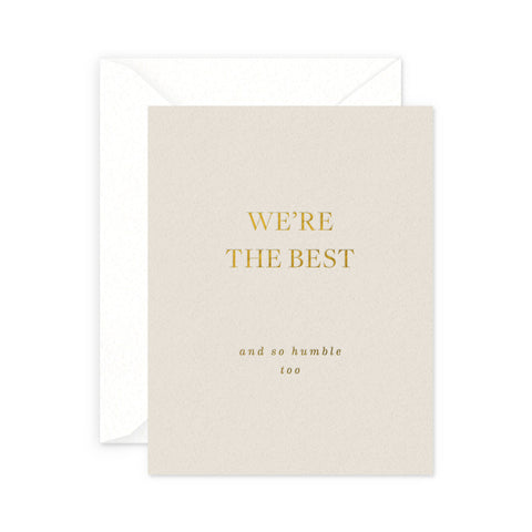 We're The Best Greeting Card