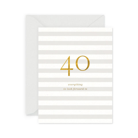 40 Milestone Birthday Greeting Card