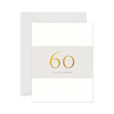 60 Milestone Birthday Greeting Card