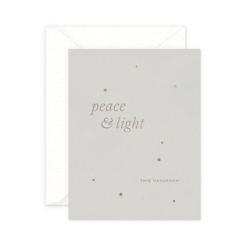 Peace and Light Hanukkah Greeting Card