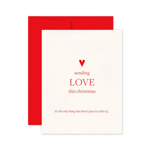 Sending Love Holiday Greeting Card