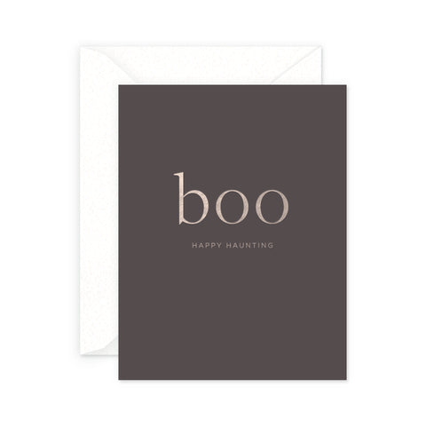 Boo Greeting Card