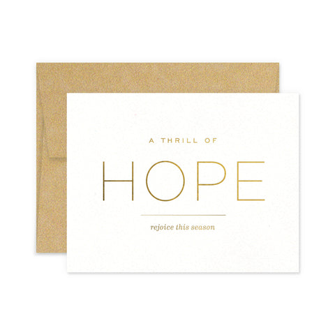Thrill of Hope Greeting Card