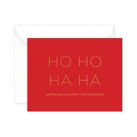 HO HO HA HA Greeting Card
