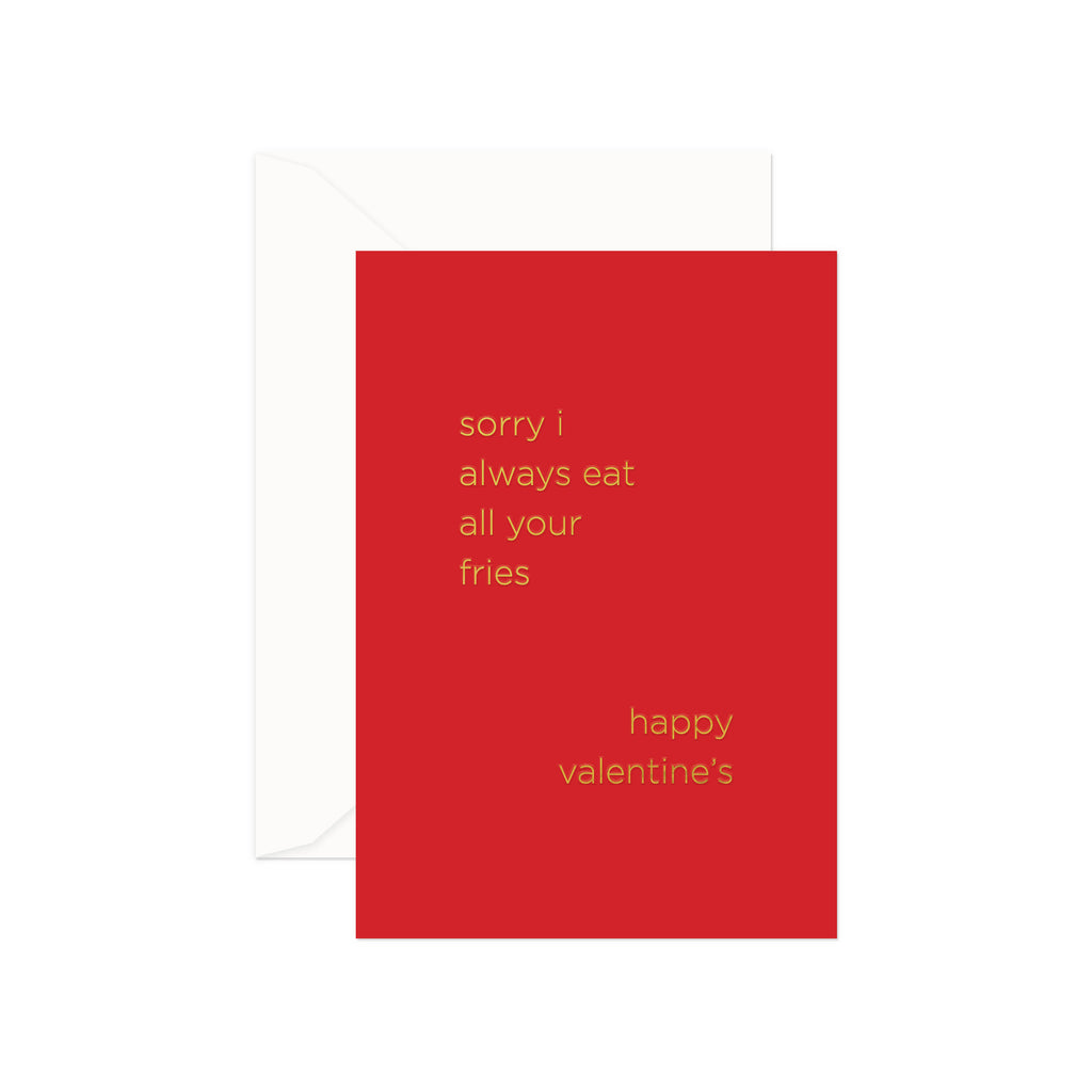 Fries Valentine Greeting Card