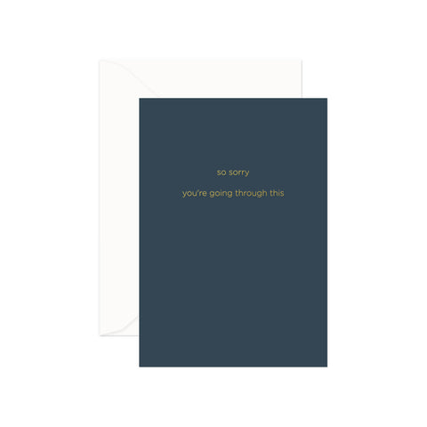 So Sorry Greeting Card