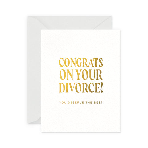 Divorce Congrats Greeting Card