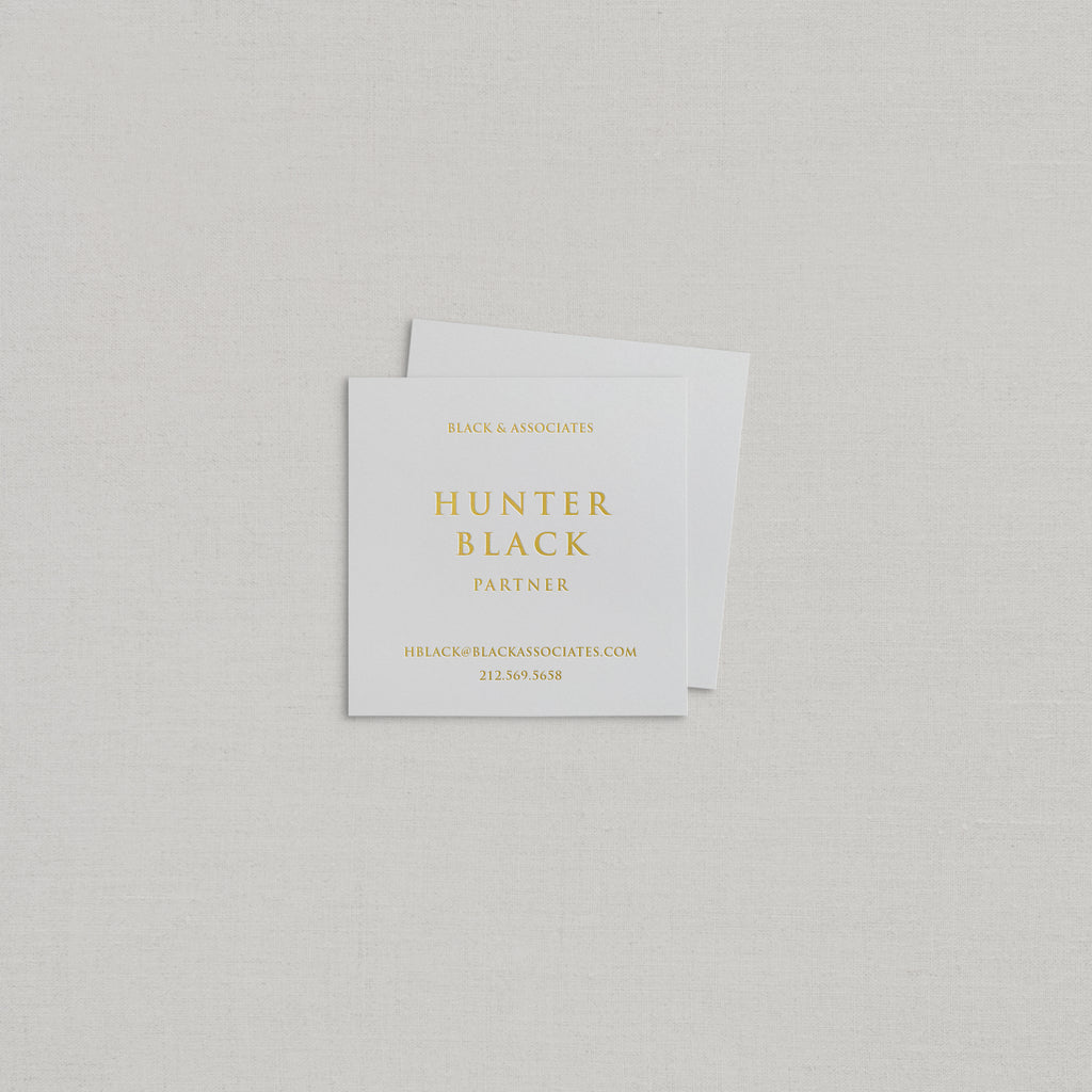 Hunter Business Cards Foil