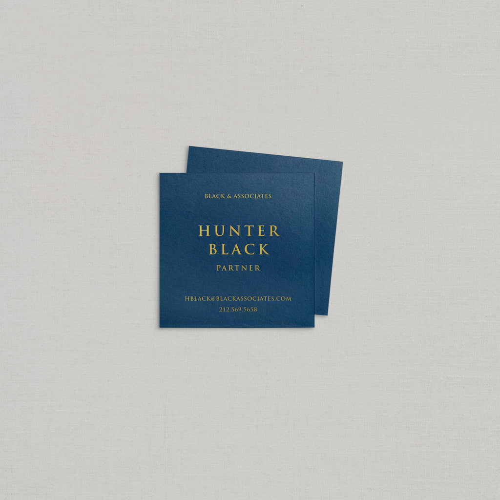 Hunter Business Cards Foil