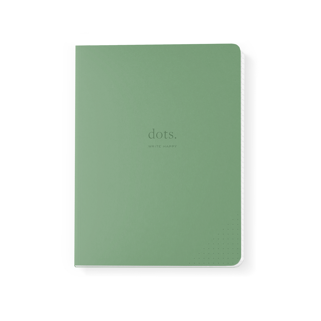 Dots Composition Notebook in Matcha