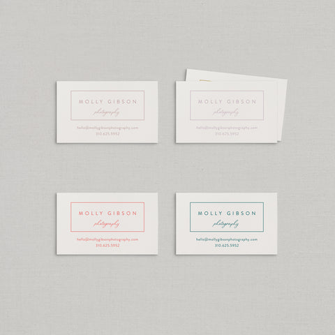 Molly Business Cards Letterpress