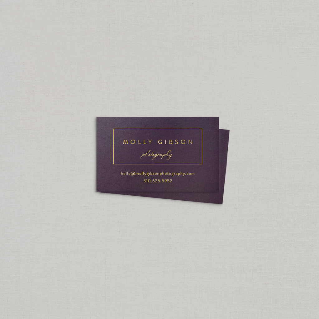 Molly Business Cards Foil