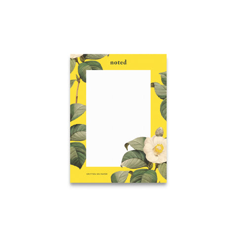 Camellia Floral Notepad