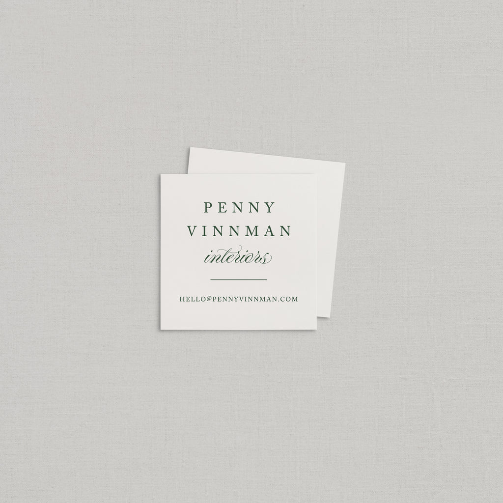Penny Business Cards Letterpress