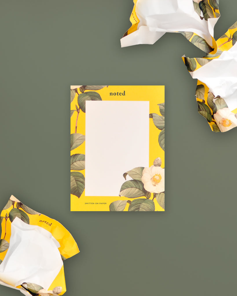 Camellia Floral Notepad
